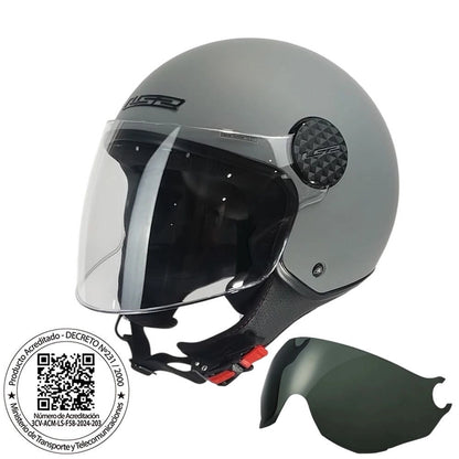 Casco LS2 OF558 Sphere Lux II Nardo Gris Matte