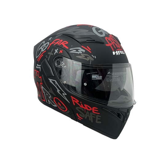 Casco HRO 3400DV Destroy Rojo