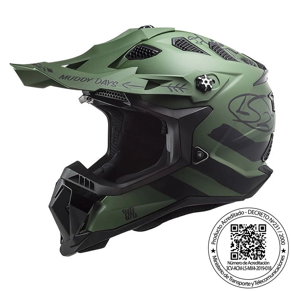 Casco LS2 MX700 Cargo Verde Militar