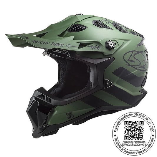Casco LS2 MX700 Cargo Verde Militar