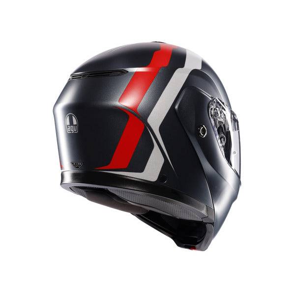 Casco AGV Streetmodular Gris Rojo