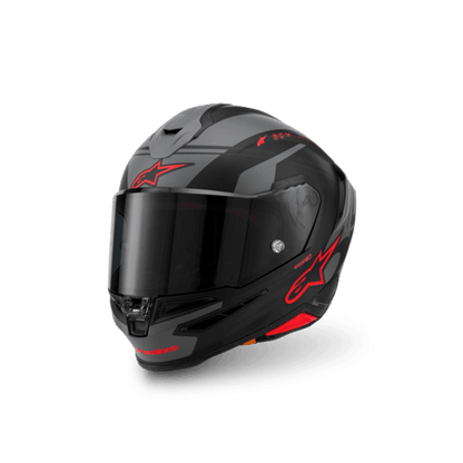Casco Alpinestars SR7 Core Gris Rojo Mate