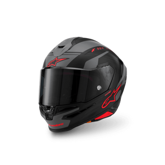 Casco Alpinestars SR7 Core Gris Rojo Mate