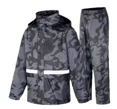 Impermeable Axio Camuflaje Gris