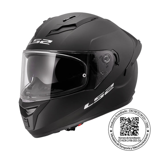 Casco LS2 FF806 Fusion Negro Matte