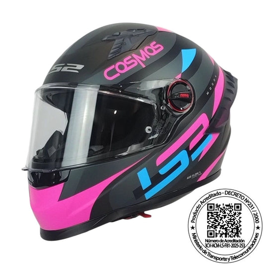 Casco LS2 FF816 COSMOS Modok Rosa