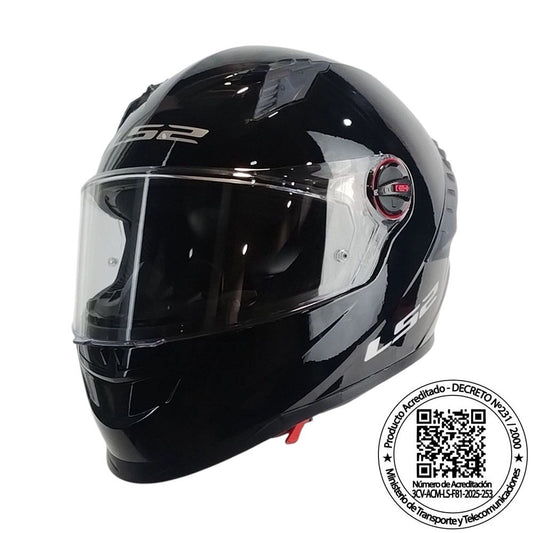 Casco LS2 FF816 COSMOS Negro Brillante