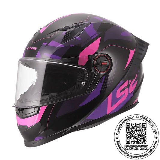 Casco LS2 FF816 COSMOS Tank Camox Morado Mate