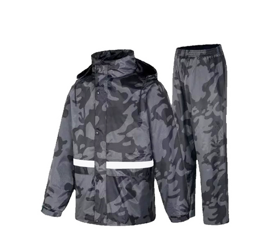 Impermeable Axio Camuflaje Gris